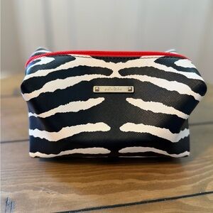 Stella and Dot Zebra Print Cosmetic Bag